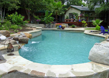 Pool and Patio with Landscaping